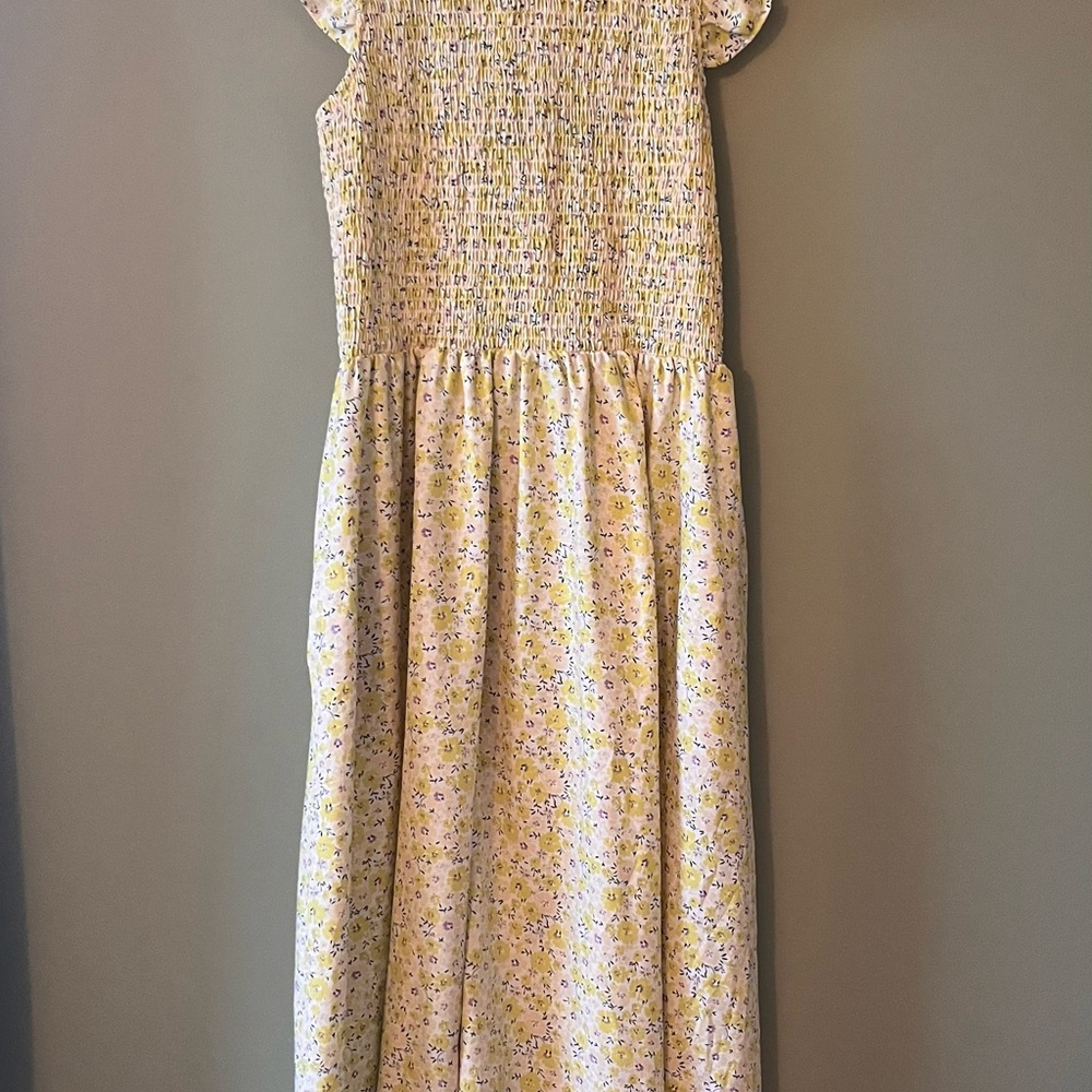 Floral Yellow🌻 Midi Dress - with pockets! - Picture 8 of 8